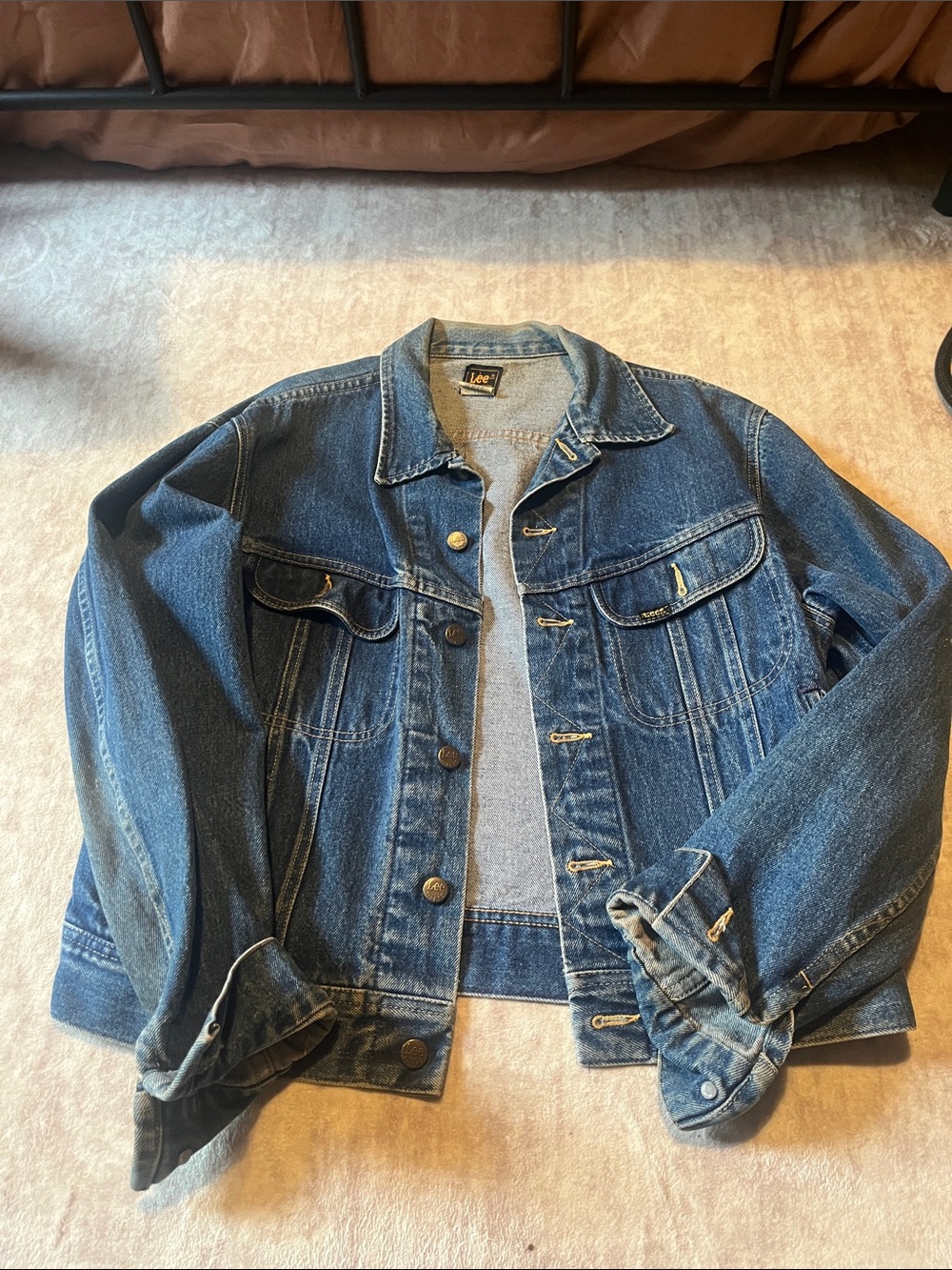 Lee Blue Denim Jacket with Button Front